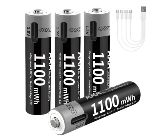 Genopladelige AAA batterier 1,5V 700mAh 4stk