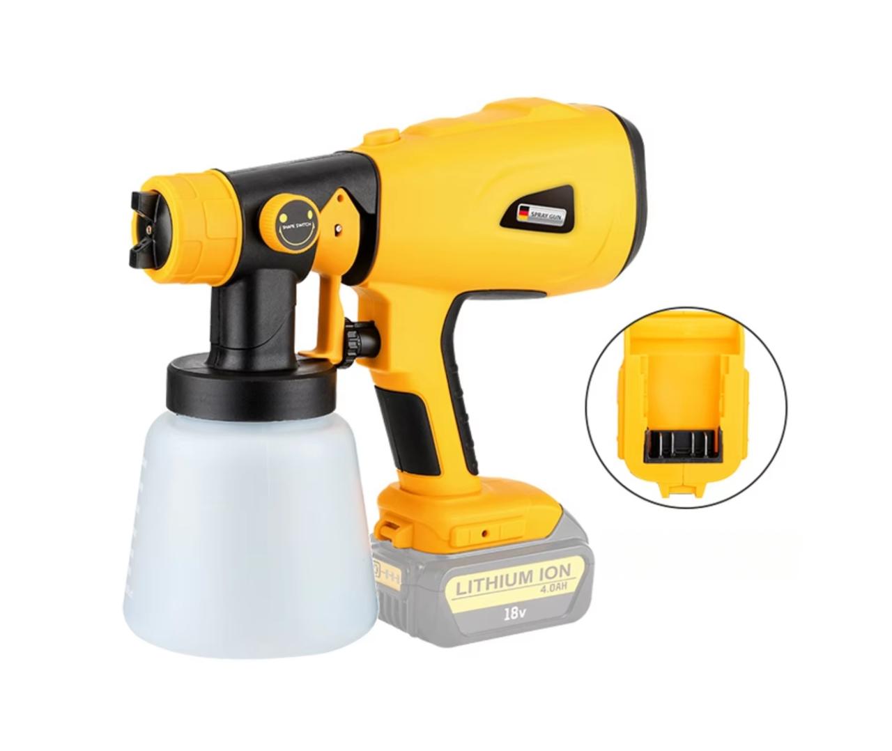 Malersprøjte Sprøjtepistol til Dewalt 18V batteri