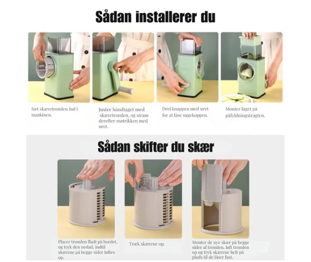 Multi rivejern med 3 udskiftelige knive