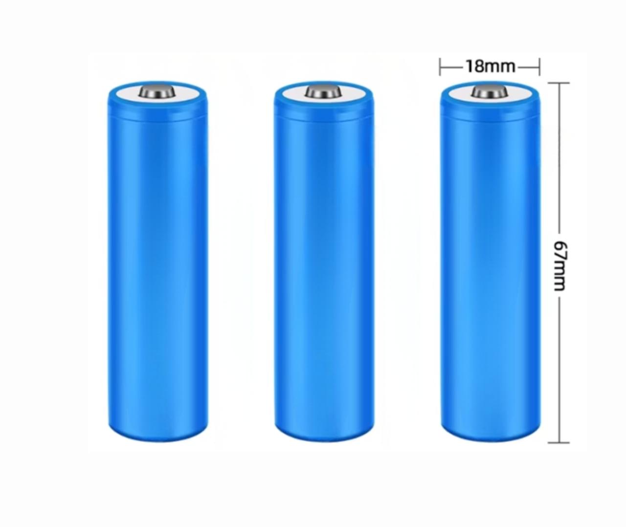 Genopladelige 18650 batterier 3,7V 3000mAh 6A