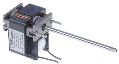 Pumpemotor 50Hz 25W 230V H 62mm L 75mm B 65mm Aksel ø 7mm Aksellængde 130mm