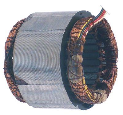 Stator 230V Faser 1 ø 110mm ID ø 66mm H 60mm 4-polet med temperaturbeskyttelse 50Hz 1400o/min