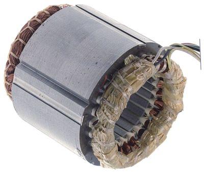 Stator 230V Faser 3 ø 110mm ID ø 62mm H 75mm 4-polet med temperaturbeskyttelse 50Hz 1400o/min