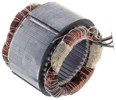 Stator 230V Faser 1 ø 150mm ID ø 90mm H 70mm 4-polet med temperaturbeskyttelse 50Hz 1400o/min