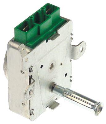 Drevmotor 230V 24o/min Aksel ø 9mm 4W Type 323 H 31mm L 81mm B 57mm Akseholder 6x6mm BITRON