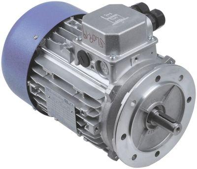 Motor 400V 1300/1700W Faser 3 Fø 160mm ø 180mm H 220mm L 280mm 2 hastigheder Type 90L 1,3/1,7kW