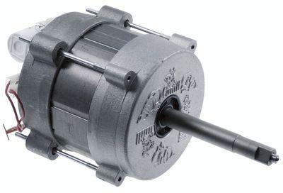 Motor 230V 300W ø 130mm H 285mm med mikrokontakt 3kW 50Hz Kondensator 10µF Aksel ø 17mm