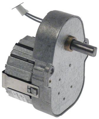 Drevmotor 230V 2o/min Aksel ø 8x6mm Type FC12 H 83mm B 59mm Akselængde 20mm til rullegrill CDC