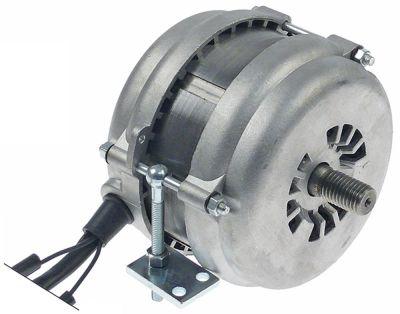 Motor 230V ø 128mm H 95mm 50Hz Kondensator 8µF 1380o/min Aksel ø 15mm Aksellængde 28mm