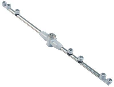 Efterspulearm L 460mm Indbygning ø 14mm komplet med dyser IP nede Dyser 7