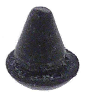 Gummibuffer sort UD ø 9mm