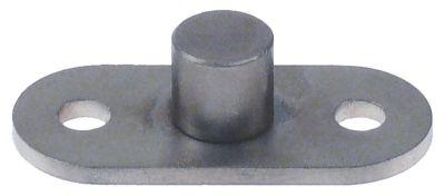 Boltplade H 13mm D1 ø 14mm B 25mm Hul ø 7mm