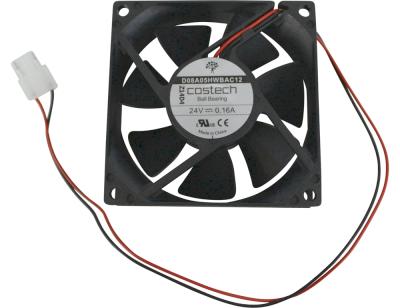 Ventilator L 80mm B 80mm H 25mm 24VDC passer til de Jong Duke