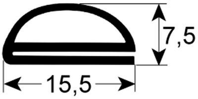 Lågepakning L 595mm H 7mm B 155mm VPE 1 passer til COMENDA