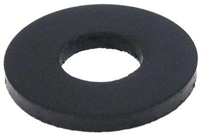 Fladpakning Gummi ID ø 8mm UD ø 19mm Materialestyrke 2mm til kombidæmper VPE 1Stk.