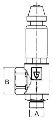 Sikkerhedsventil G1: 1/2