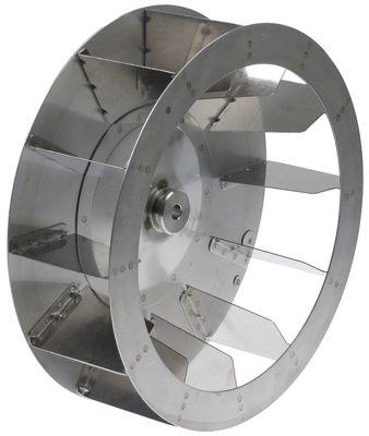 Ventilatorhjul H1 110mm H2 16mm D1 ø 350mm D2 ø 13mm D3 ø 162mm Indføring ø 40mm Skovle 12