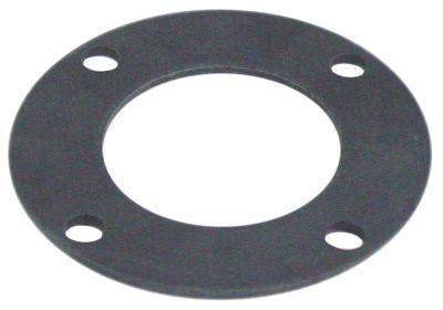 Pakning D1 ø 40mm D2 ø 71mm Materialestyrke 2mm med 4 skruehuller Opvaskemiddelarmholder