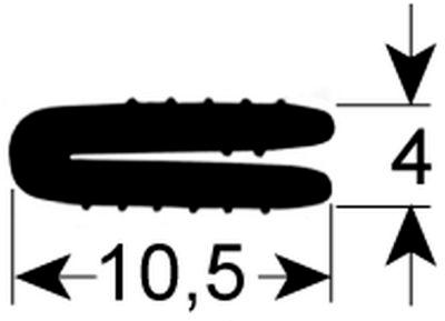 Lågepakning L 1012mm H 4mm B 105mm VPE 1