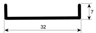 Lågepakning L 570mm Opvaskemaskine Sammenlig.-nr. 437081 passer til ELETTROBAR, WOLK
