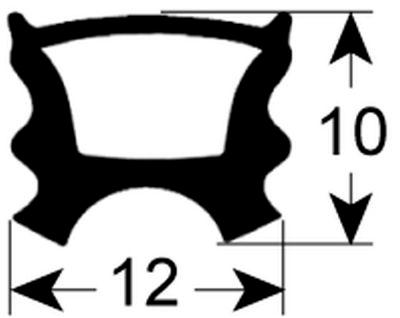 Lågepakning L 555mm B 395mm 3-sidet til opvaskemaskine