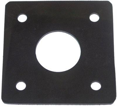 Pakning Materialestyrke 3mm Hul ø 40mm Mål 100x100mm