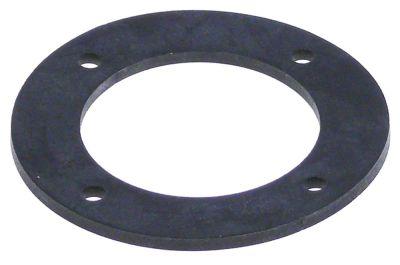 Pakning D1 ø 80mm D2 ø 50mm Materialestyrke 3mm med 4 skruehuller