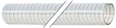PVC-slange PVC ID ø 30mm UD ø 38mm med spiraler VPE Metervare