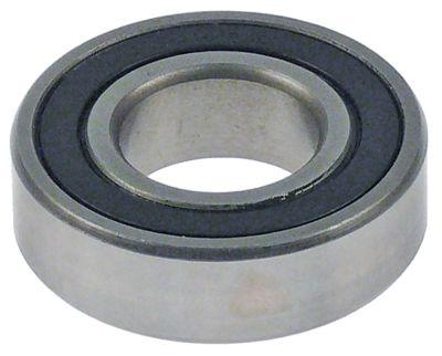 Rillekugleleje UD ø 42mm B 12mm Type 6004-2RS DIN 625-1 Aksel ø 20mm