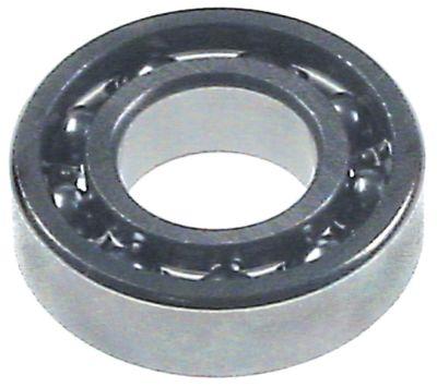 Rillekugleleje UD ø 42mm B 12mm Rillekugleleje med pakningsskiver Type DIN 6004-2RS Aksel ø 20mm