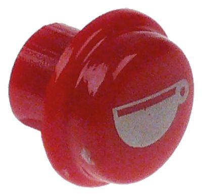 Tast Plastik ø 17mm rød 1 kop stor rund SANREMO