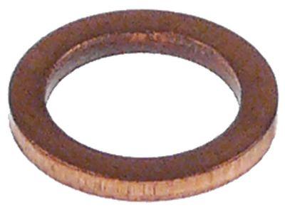 Fladpakning Kobber ID ø 8mm UD ø 12mm Materialestyrke 1mm DIN-7603-A VPE 1 Stk.