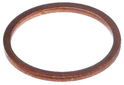 flat gasket copper ED ø 21mm ID ø 18,1mmthickness 1,4mm