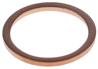 Fladpakning Kobber ID ø 173mm UD ø 208mm Materialestyrke 14mm DIN-7603-A
