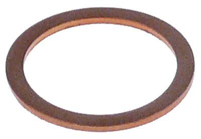 Fladpakning Kobber ID ø 134mm UD ø 167mm Materialestyrke 8mm DIN-7603-A VPE 1 Stk.