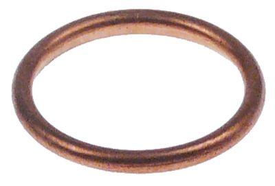 Fladpakning Kobber ID ø 17mm UD ø 21mm Materialestyrke 2mm DIN-7603-C