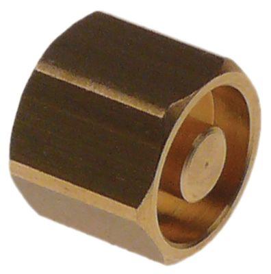 Stempel Messing L 14mm med pakning til damphane