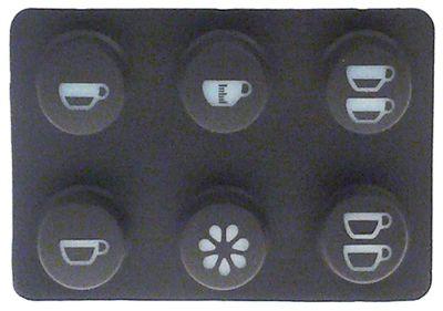 Tastfelt brun L 97mm B 66mm Taster 6