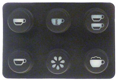Tastfelt brun L 97mm B 66mm Taster 6 Cappuccino