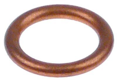 Pakning Kobber ID ø 132mm UD ø 187mm Materialestyrke 25mm til kaffemaskiner DIN-7603-C