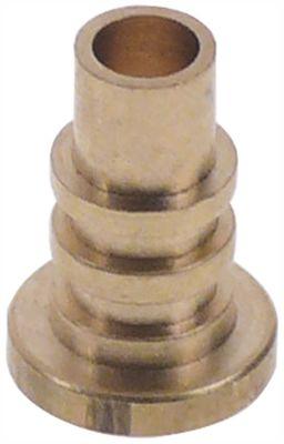 Bøsning Messing ID ø 6mm H 215mm D1 ø 78mm D2 ø 15mm