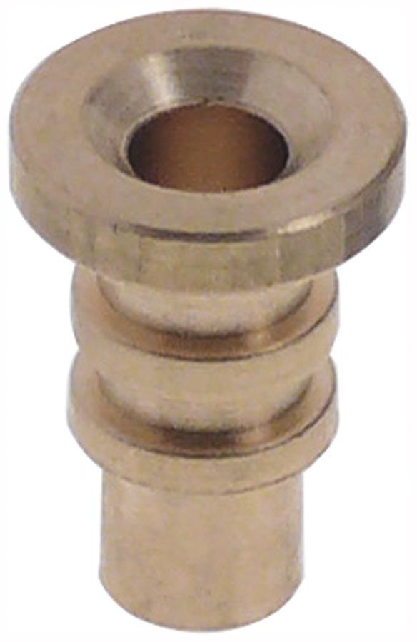 Bøsning Messing ID ø 6mm H 215mm D1 ø 78mm D2 ø 15mm