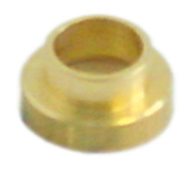 Bøsning Messing ID ø 7mm H 6mm D1 ø 85mm D2 ø 12mm