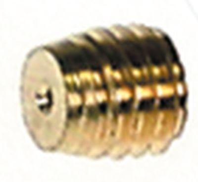 Dyse Gevind M6 Messing Hul ø 8mm Gevind L 6mm