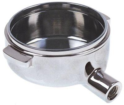 Siholder Messing forkromet ID ø 605mm Udløb M16x1 Greb M10x1,5 Arm skråtstående Fastgørelse 