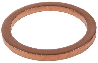 Fladpakning Kobber ID ø 135mm UD ø 18mm Materialestyrke 15mm DIN-7603-A til gevind 1/4