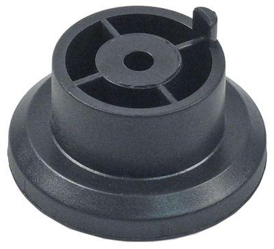 Apparatfod Plastik ø 45mm H 22mm Boring ø 53mm VPE 1Stk.