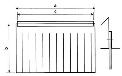 Gardin B1 640mm H 420mm B 660mm Spuleteknik til tørring