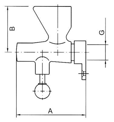 Påfyldningstragt B1 60mm Gevind 1/2