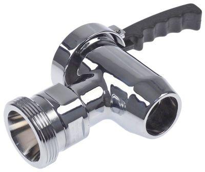 Tømningshane Messing forkromet A 115mm B1 65mm AG M68x3mm